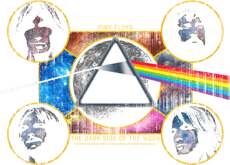 Pink Floyd Dark Side Heads Kid's T-shirt - Pink Floyd Dark Side (900x715), Png Download