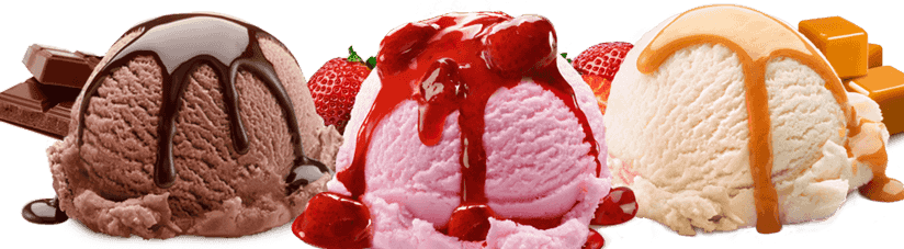 Ice Cream Png Hd - Scoop Of Ice Cream With Topping (824x227), Png Download