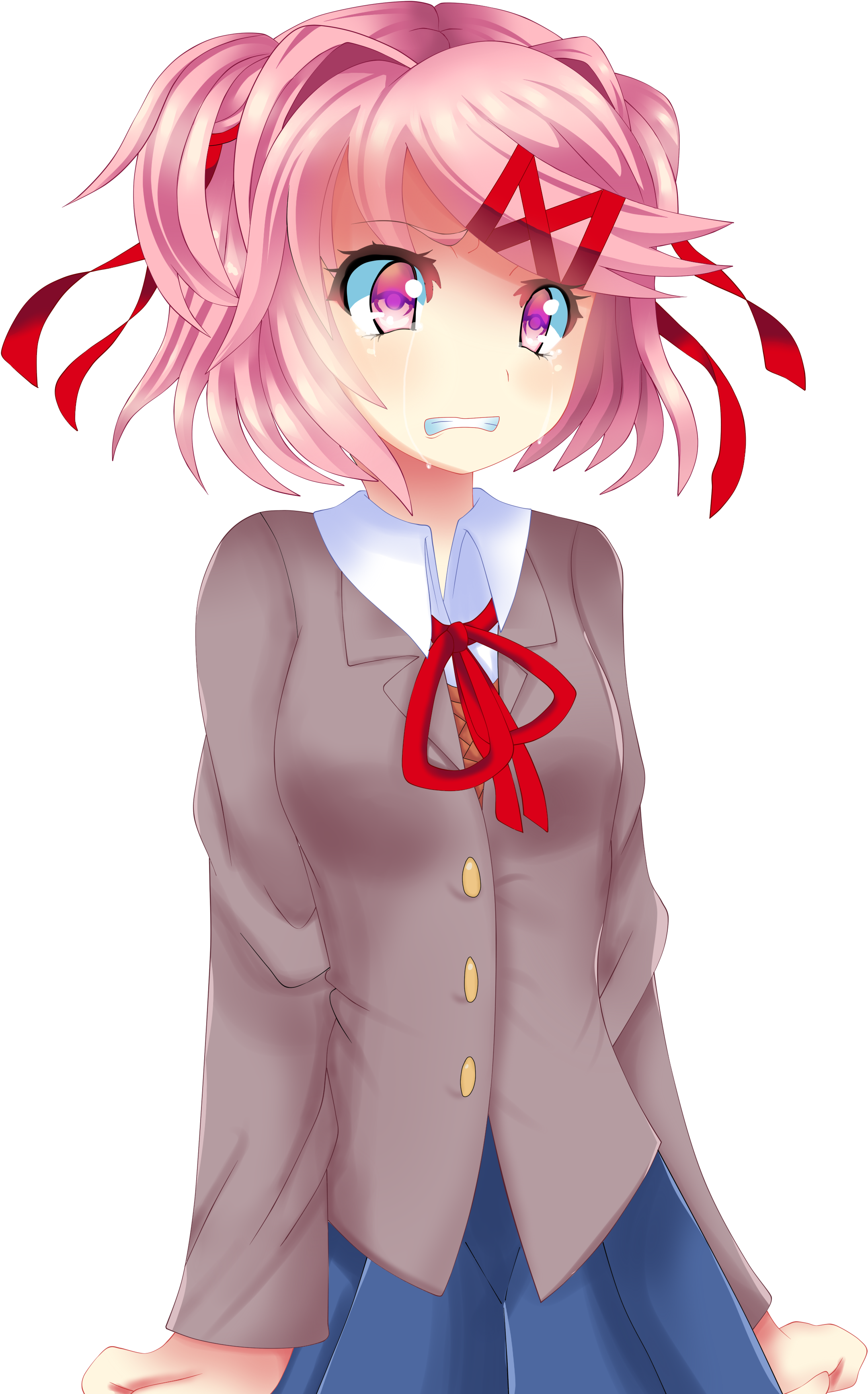 Find This Pin And More On Ddlc By Bubbymark - Doki Doki Literature Club! (3100x3690), Png Download