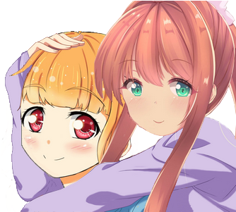 Lien Direct, - Monika Ddlc Fanart (400x300), Png Download