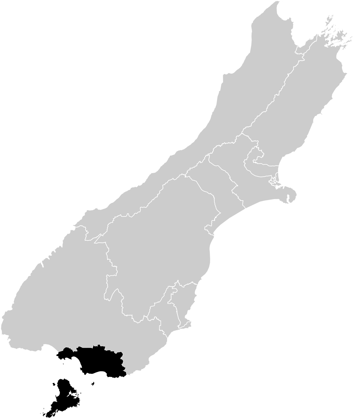 Invercargill New Zealand Map (1200x1444), Png Download