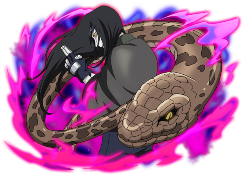 Jiraiya, Orochimaru & Obito - Ultimate Ninja Blazing Orochimaru Png (500x352), Png Download