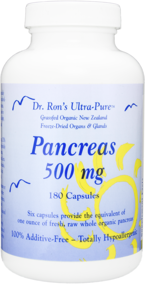 Pancreas, 180 Capsules - Doc's Best Ultra-pure Naturals Thymus 500 Mg (509x1000), Png Download
