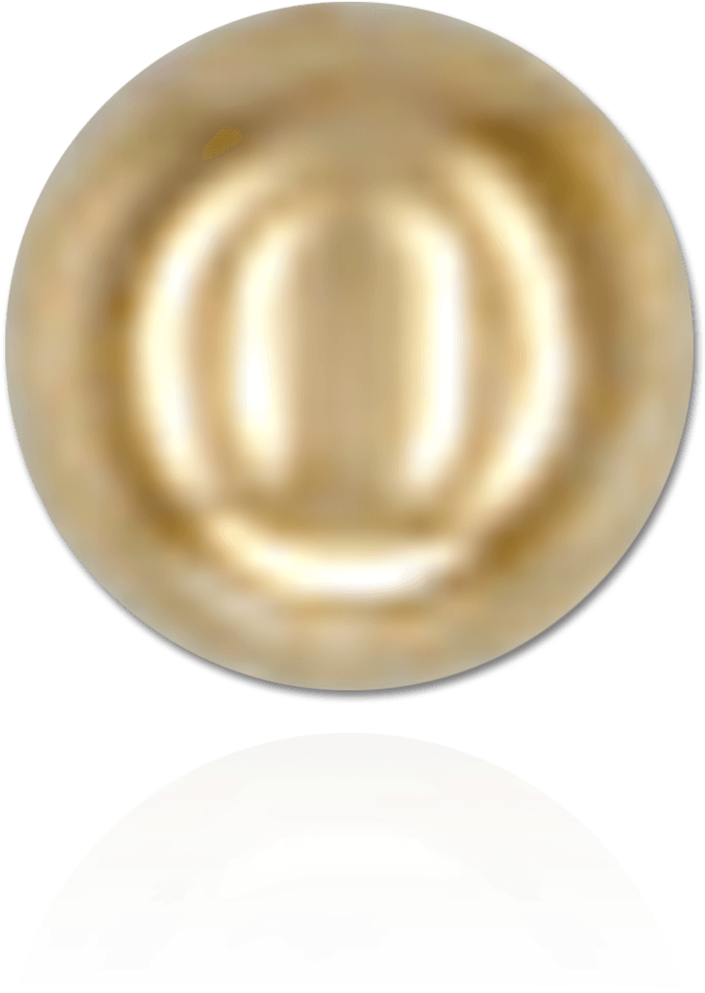 Plain No Hole Round Bead - Gold-filled Jewelry (1500x1500), Png Download