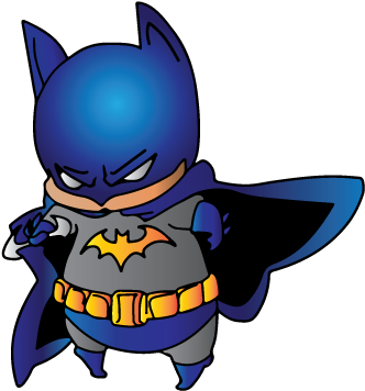 Drawn Batman Transparent Background - Batman Cartoon No Background (409x390), Png Download