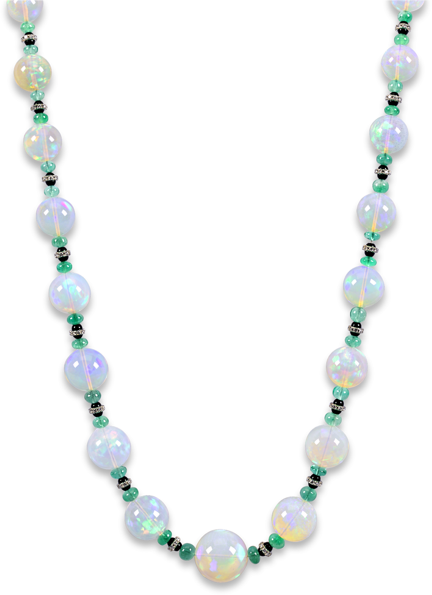 Graduated Opal Bead Necklace, - Bead (900x900), Png Download