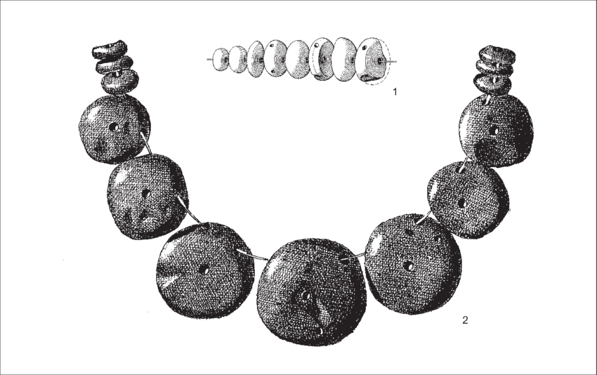 Amber Beads Of Palavestra's Type 8d - Necklace (850x534), Png Download