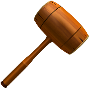 Wooden Mallet Gear - Wooden Hammer Png (420x420), Png Download