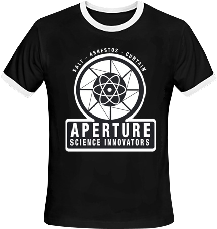 Portal T-shirt Aperture Classic - Portal T Shirt (500x500), Png Download