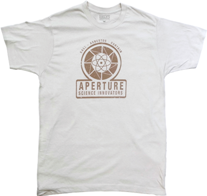 Aperture Science Innovations 1940s Logo Shirt - Aperture Science Innovators (450x422), Png Download