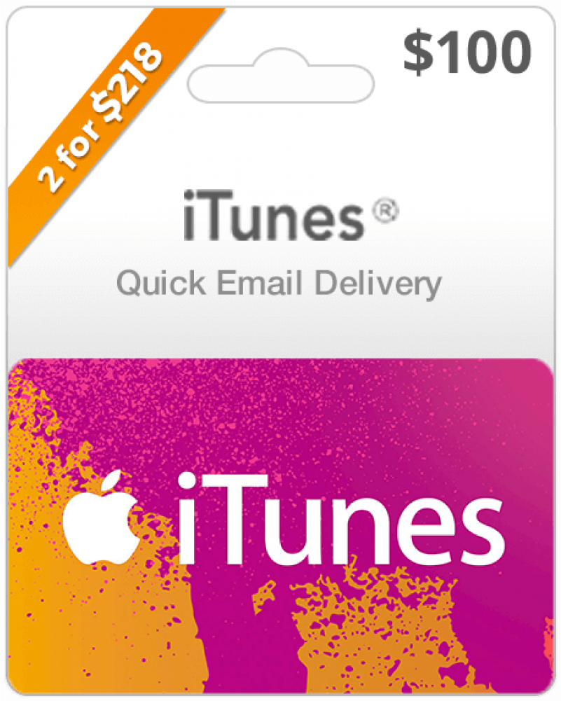 $100 Usa Itunes Gift Card - Apple Itunes Card 100$ (1000x1000), Png Download