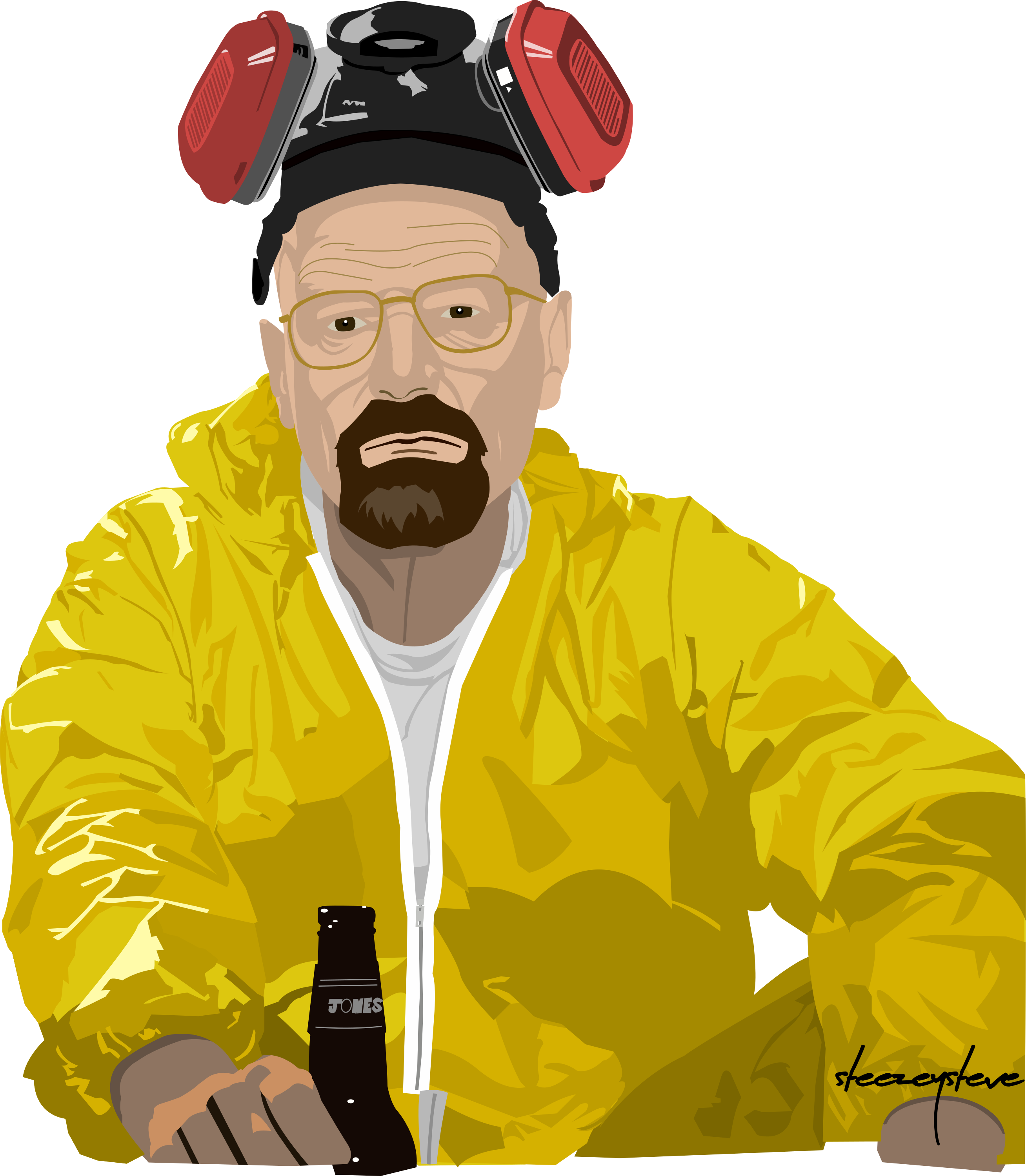 [oc] Heisenberg - Illustration (2616x3000), Png Download