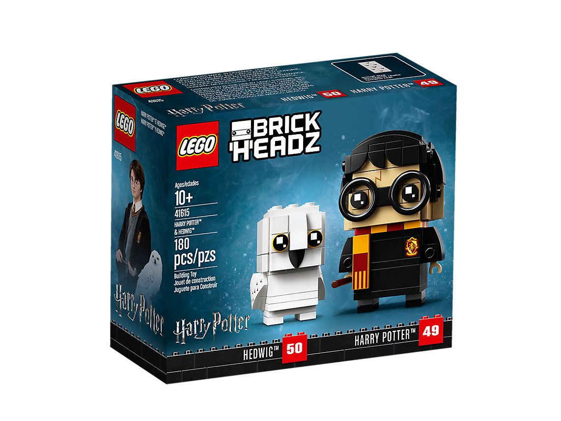 Harry Potter And Hedwig Brickheadz - Lego Harry Potter Brickheadz 2018 (600x337), Png Download