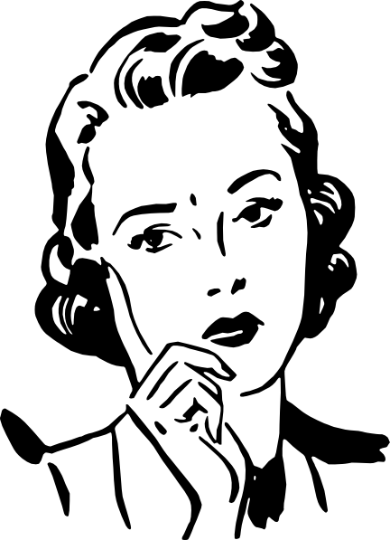 50s Woman Clipart (432x597), Png Download