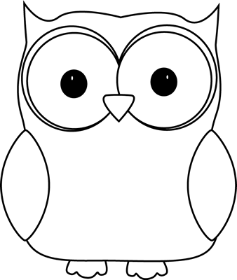Black - Owl Pics Black And White (338x400), Png Download