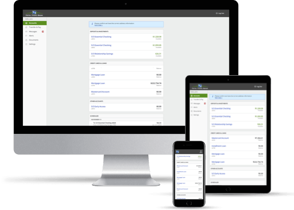 5th/3rd Responsive Online Banking - November 2017 Calendar Desktop (591x422), Png Download