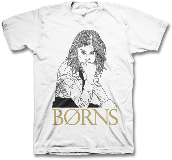 Outline T-shirt - Borns Shirt (600x558), Png Download