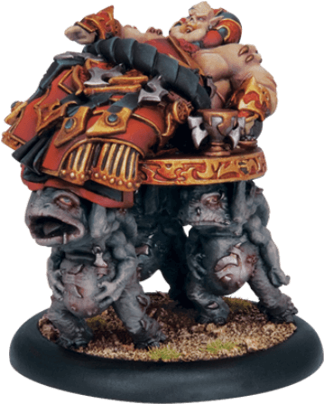 Skorne Dominar Rasheth Warlock - Hordes: Skorne Dominar Rasheth Warlock (412x500), Png Download