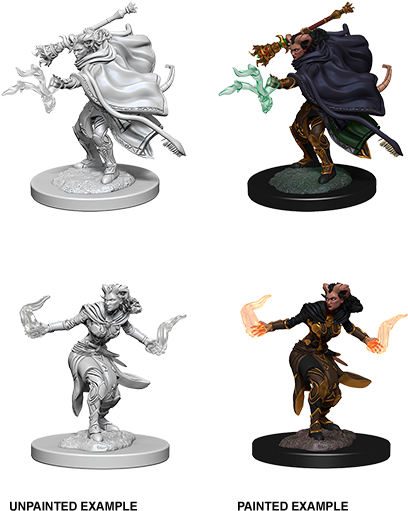 D&d Nolzurs Marvelous Miniatures Female Tiefling Warlock - Dungeons & Dragons Nolzur's Marvelous Unpainted (450x551), Png Download