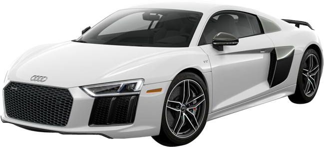 2018 Audi R8 Coupe - White 2018 Audi R8 (750x350), Png Download
