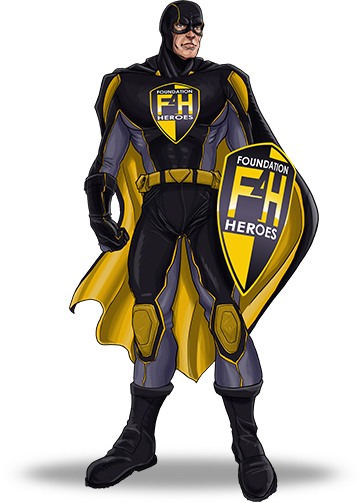 Foundation 4 Heroes - Cape (361x503), Png Download