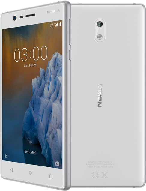 Telenor To Offer Nokia 3, Nokia - Nokia 3 - 16 Gb - Silver White - Unlocked (535x653), Png Download