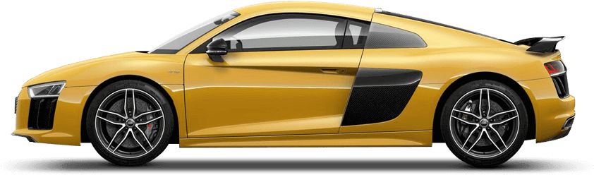 Audi R8 Yellow Png (850x480), Png Download