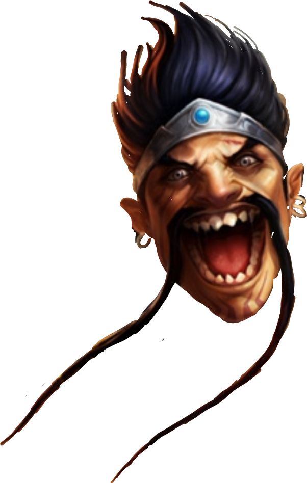 Report Abuse - Draven Head Transparent (602x948), Png Download