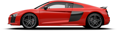 Audi R8 Seitenansicht (550x236), Png Download