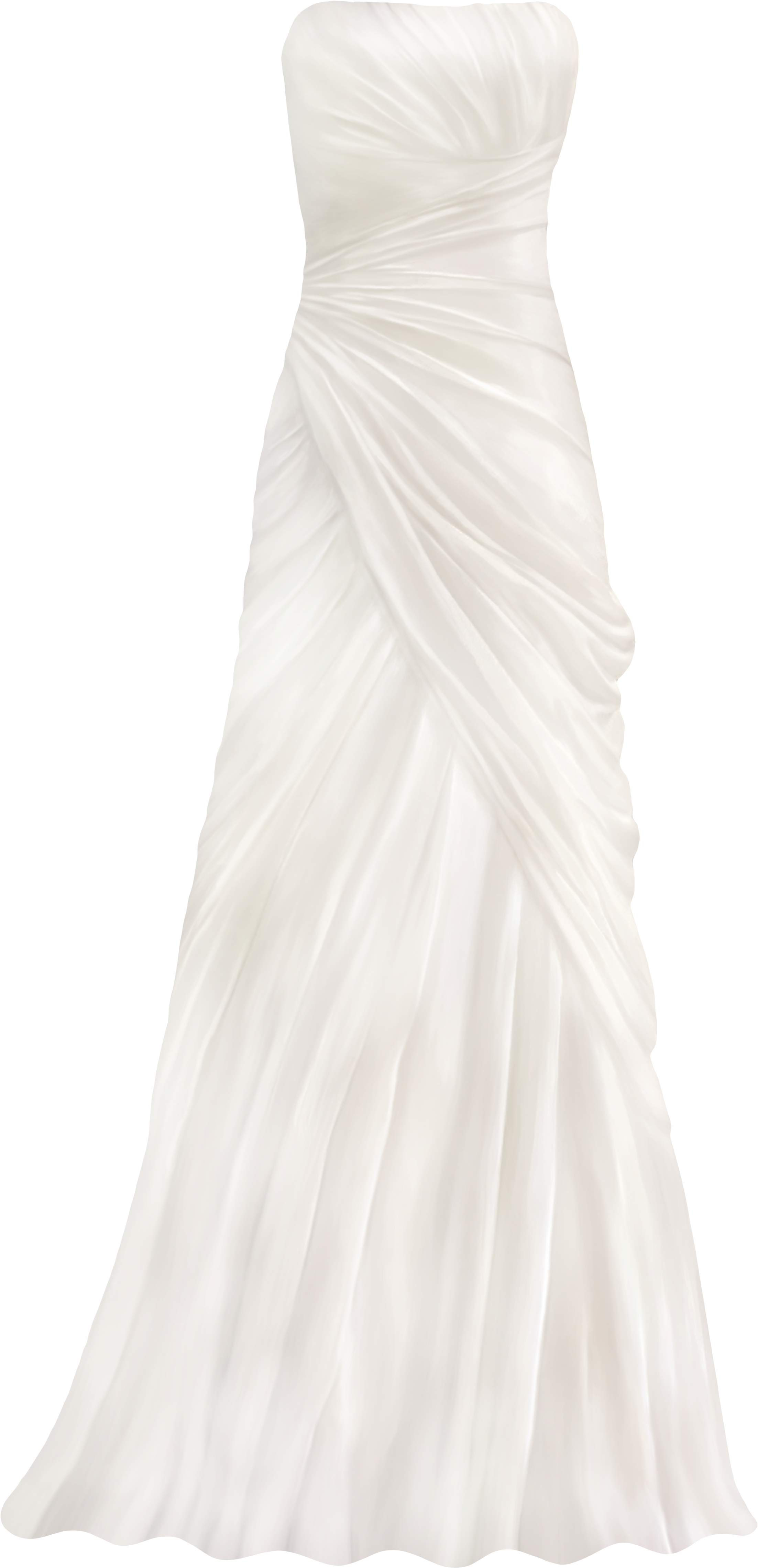 Wedding Dress Png Clip Art - Gown (2482x4700), Png Download
