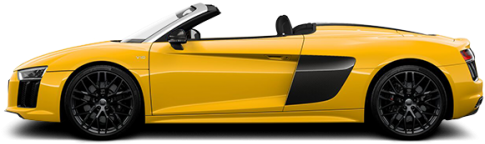 Audi R8 Spyder Base R8 Spyder 2018 Glenmore Audi In - Audi R8 Spyder 2018 (500x256), Png Download