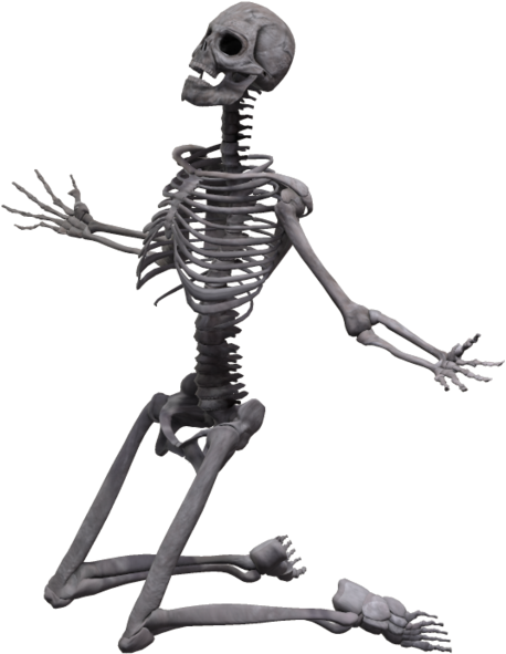 Skeleton No Background - Skeleton And Saxophone (1024x639), Png Download
