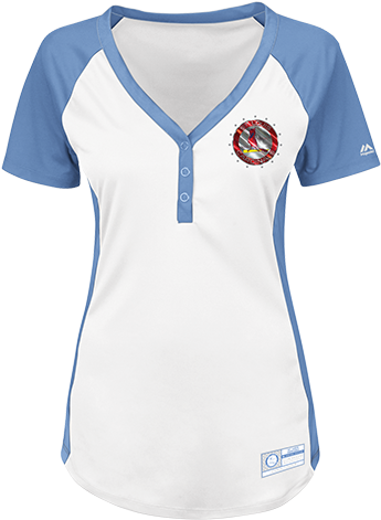 Louis Cardinals White/light Blue Cooperstown Collection - Active Shirt (480x480), Png Download