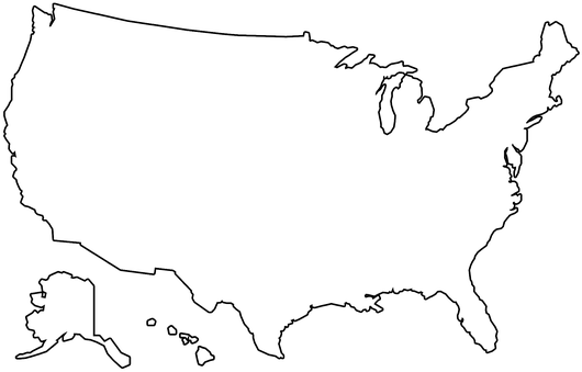Download Us Map Outline Us Map America Outline Us M America Outline Png Image With No Background Pngkey Com