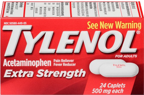 Tylenol Extra Strength - Tylenol Pain Reliever/fever Reducer, Extra Strength, (500x500), Png Download