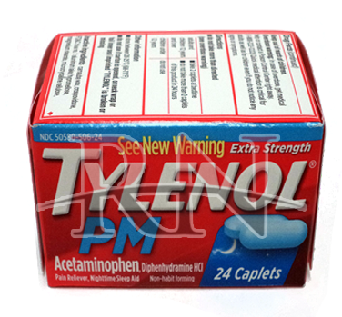 Tylenol Pm - Tylenol Pm Extra Strength Caplets - 24 Count (380x380), Png Download