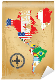 Outline Maps Of The Countries In North And South America - World Map Clipart (400x400), Png Download