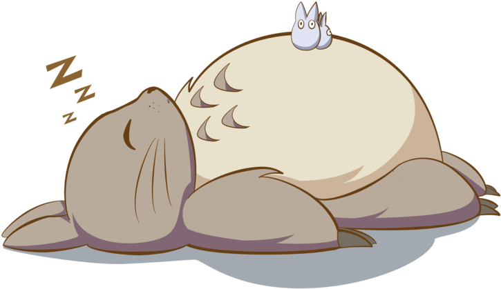 1-stickers - Totoro Kawaii (800x478), Png Download