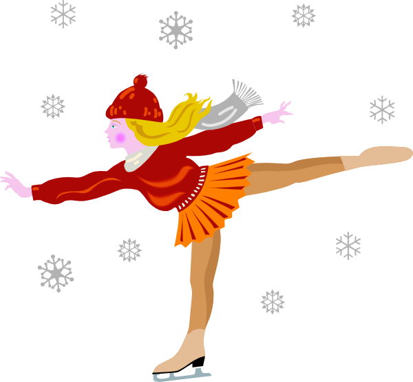 How To Set Use Ice Skating Clipart - Ice Skating Clip Art (600x554), Png Download