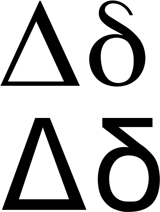 Greek Letter Delta Serif Sans - Greek Number 4 Delta (768x1024), Png Download