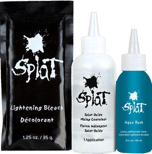 Red And Blue Splat Hair Dye (493x500), Png Download