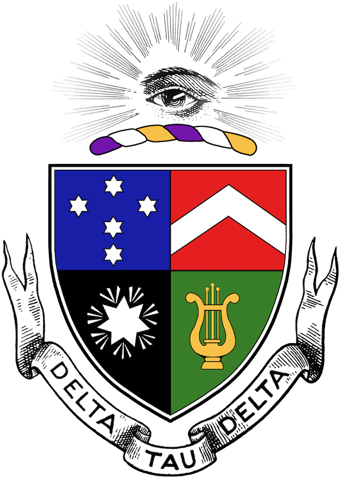 Coat Of Arms - Delta Tau Delta Crest (750x1032), Png Download