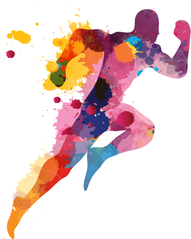 Color Runner - Corredor Png (374x474), Png Download