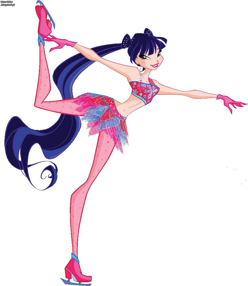 Musa Ice Skating - Winx On Ice Musa (871x1004), Png Download