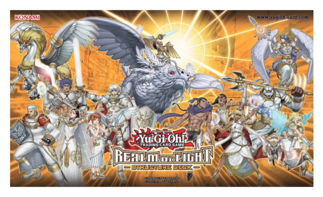Realm Of Light Structure Deck Playmat - Konami Yugioh Realm Of Light Structure Deck (640x394), Png Download