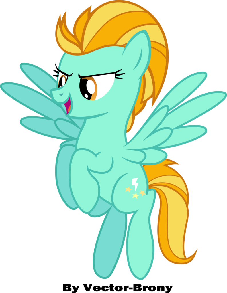 Vector-brony, Flying, Lightning Dust, Safe, Simple - My Little Pony Lighting Dust (792x1024), Png Download