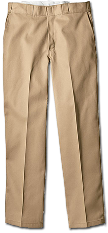 Dickies Original 874® Work Pant From Atlantic Uniform - Khaki Uniform Pants Png (500x500), Png Download