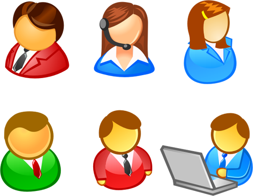 Computer People Icon (500x389), Png Download
