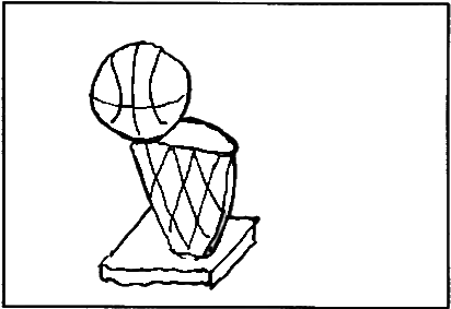 From Memory, Draw The Larry O'brien Trophy - North Carolina Tar Heels Men's Basketball (451x293), Png Download