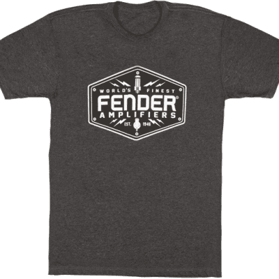 Fender Bolt Down Mens T-shirt Charcoal Grey Medium - Shirt (400x400), Png Download